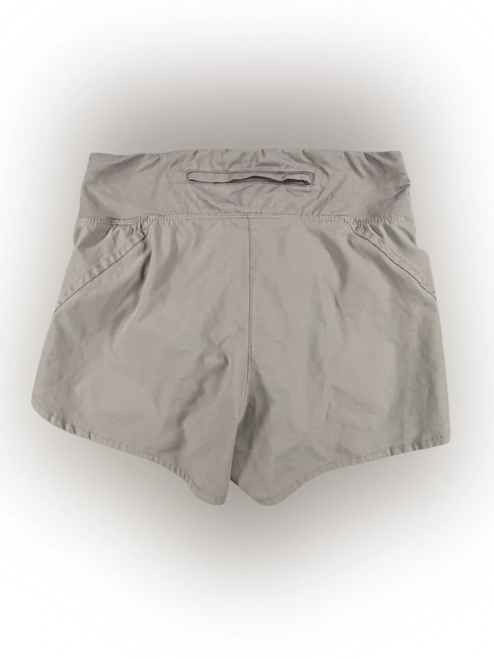 Nike Women's Light Gray Athletic Running Shorts with Perforated Detail Size XS - Picture 6 of 9